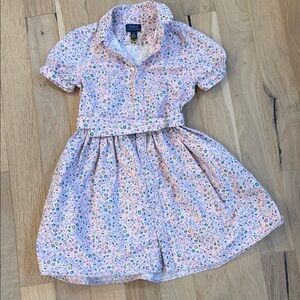 Ralph Lauren Pink Floral Kids Dress Jean